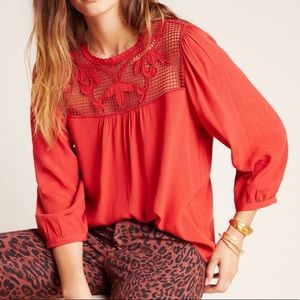 Anthropologie Drew Peasant Blouse